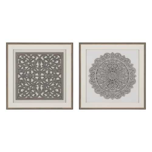 CUADRO MANDALA 2/M DM-CRISTAL DECORACIÓN 80 X 4 X 80 CM