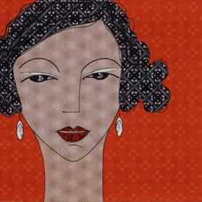 CUADRO IMPRESIÓN CHICA TEJIDO DECORACIÓN 126 X 4,50 X 160 CM