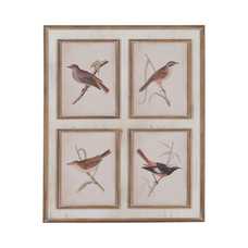 CUADRO IMPRESIÓN PÁJAROS 72,50 X 3,50 X 88 CM CUADRO IMPRESIÓN PÁJAROS 72,50 X 3,50 X 88 CM