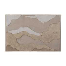 CUADRO PINTURA RELIEVE LIENZO DECORACIÓN 120 X 4 X 80 CM