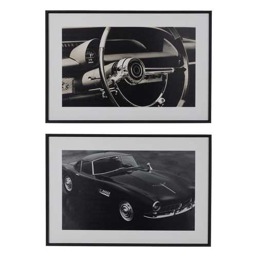 CUADRO IMPRESIÓN 2/M NEGRO MADERA 60 X 3 X 40 CM