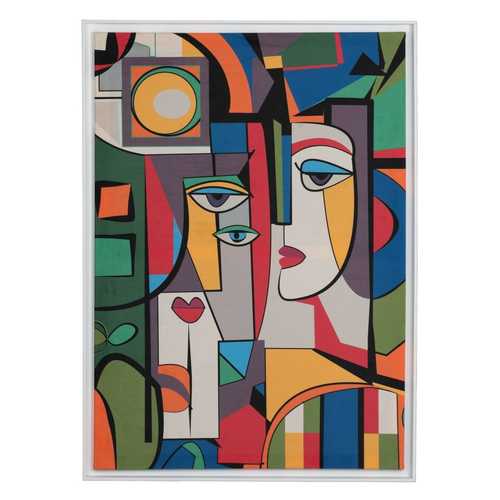 CUADRO ABSTRACTO TEJIDO DECORACIÓN 75 X 105 CM