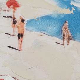 CUADRO PINTURA PLAYA LIENZO DECORACIÓN 80 X 120 CM