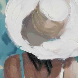 CUADRO PINTURA CHICA LIENZO DECORACIÓN 80 X 120 CM