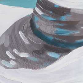 CUADRO PINTURA CHICA LIENZO DECORACIÓN 100 X 140 CM