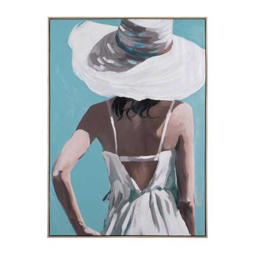 CUADRO PINTURA CHICA LIENZO DECORACIÓN 100 X 140 CM