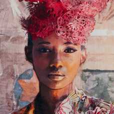 CUADRO IMPRESIÓN MUJER LIENZO DECORACIÓN 103 X 143 CM CUADRO IMPRESIÓN MUJER LIENZO DECORACIÓN 103 X 143 CM