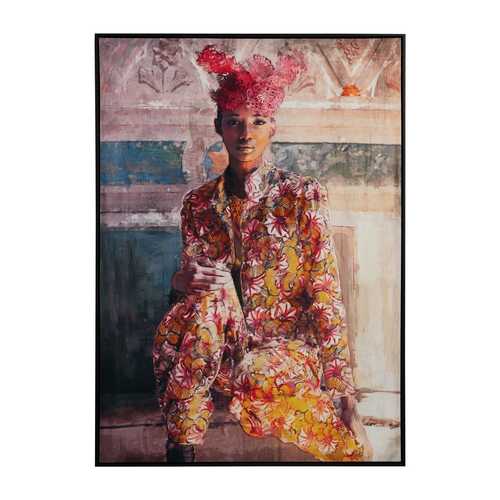 CUADRO IMPRESIÓN MUJER LIENZO DECORACIÓN 103 X 143 CM