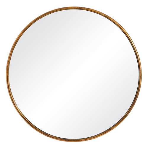 ESPEJO ORO METAL DECORACIÓN 120 X 2,50 X 120 CM