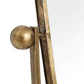 ESPEJO VESTIDOR ORO VIEJO METAL-CRISTAL 55 X 33 X 152 CM