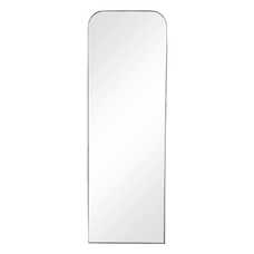 ESPEJO VESTIDOR NEGRO METAL DECORACIÓN 50 X 2,50 X 150 CM