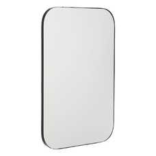 ESPEJO NEGRO METAL-CRISTAL DECORACIÓN 80 X 2 X 55 CM ESPEJO NEGRO METAL-CRISTAL DECORACIÓN 80 X 2 X 55 CM