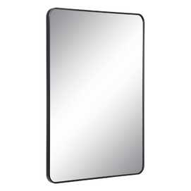 ESPEJO NEGRO ALUMINIO-CRISTAL DECORACIÓN 76 X 3 X 101 CM