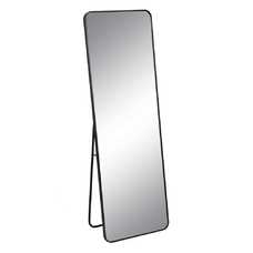 ESPEJO VESTIDOR NEGRO ALUMINIO-CRISTAL 56 X 3 X 165 CM