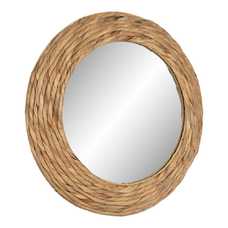 ESPEJO FIBRA NATURAL DECORACIÓN 57 X 6 X 57 CM