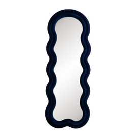 ESPEJO AZUL TEJIDO-MADERA DECORACIÓN 60 X 4 X 160 CM