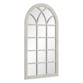 ESPEJO VENTANA BLANCO ENVEJECIDO 80 X 4 X 140 CM