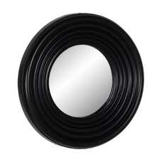 ESPEJO MARCO NEGRO MADERA DE PINO 65 X 65 CM