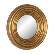 ESPEJO MARCO DORADO MADERA DE PINO 65 X 65 CM