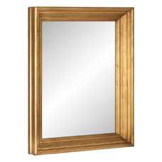 ESPEJO MARCO DORADO MADERA DE PINO 78 X 98 CM