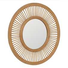 ESPEJO NATURAL BAMBÚ DECORACIÓN 70 X 2,50 X 70 CM