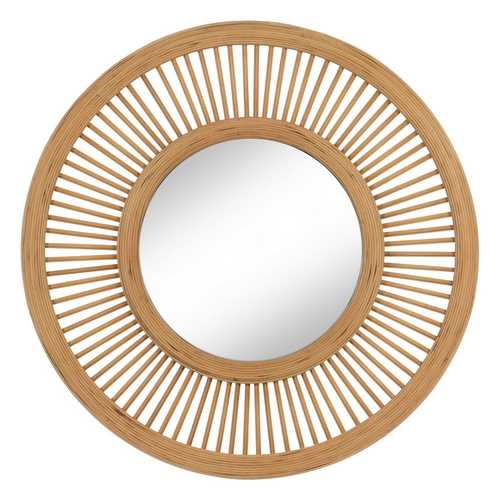 ESPEJO NATURAL BAMBÚ DECORACIÓN 70 X 2,50 X 70 CM