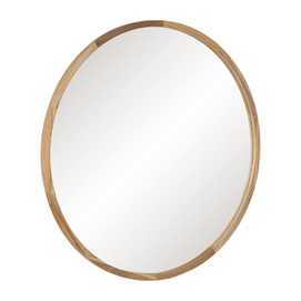 ESPEJO NATURAL MADERA DECORACIÓN 100 X 100 CM