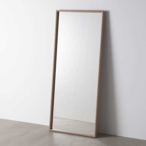ESPEJO VESTIDOR NATURAL MADERA 70 X 4 X 170 CM