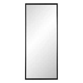 ESPEJO VESTIDOR NEGRO MADERA DECORACIÓN 70 X 4 X 170 CM