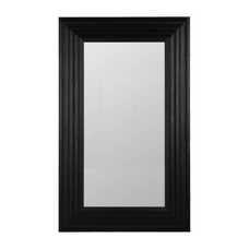 ESPEJO NEGRO MADERA / CRISTAL DECORACIÓN 120 X 8 X 196 CM ESPEJO NEGRO MADERA / CRISTAL DECORACIÓN 120 X 8 X 196 CM
