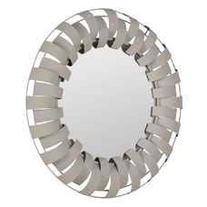 ESPEJO BLANCO METAL DECORACIÓN 66,50 X 6 X 66,50 CM ESPEJO BLANCO METAL DECORACIÓN 66,50 X 6 X 66,50 CM