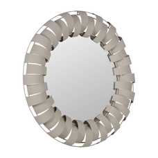 ESPEJO BLANCO METAL DECORACIÓN 87 X 7,50 X 87 CM ESPEJO BLANCO METAL DECORACIÓN 87 X 7,50 X 87 CM