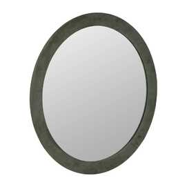 ESPEJO REDONDO VERDE MDF-TEJIDO 120 X 4 X 120 CM