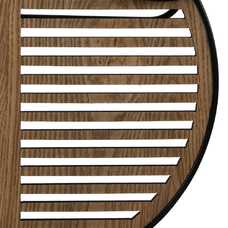 MURAL PARED ESPEJO NATURAL-NEGRO METAL 123,20 X 4,40 X 63,50