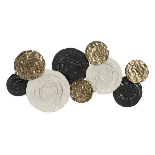 MURAL PARED NEGRO-ORO METAL DECORACIÓN 117,50 X 8,30 X 59,70