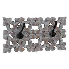 PERCHERO PARED GRIS DM DECORACIÓN 30 X 6,25 X 15,25 CM