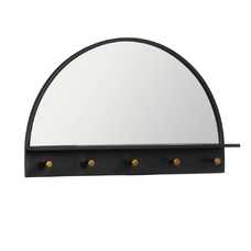 ESPEJO NEGRO METAL DECORACIÓN 69 X 11,50 X 43 CM ESPEJO NEGRO METAL DECORACIÓN 69 X 11,50 X 43 CM