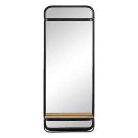 ESPEJO PERCHERO NEGRO MADERA / METAL 40 X 14 X 100 CM