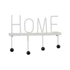 PERCHA HOME BLANCO METAL DECORACIÓN 40 X 7 X 30 CM