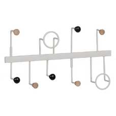 PERCHA BLANCO METAL DECORACIÓN 50 X 7 X 27 CM