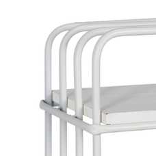 ESTANTERÍA BLANCO METAL DECORACIÓN 32 X 16 X 90 CM