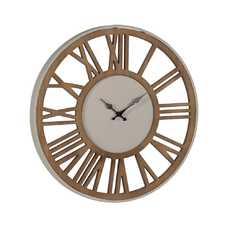 RELOJ PARED NATURAL DM-METAL 57,50 X 4 X 57,50 CM RELOJ PARED NATURAL DM-METAL 57,50 X 4 X 57,50 CM