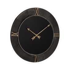 RELOJ PARED NEGRO DM-METAL 80 X 2,50 X 80 CM RELOJ PARED NEGRO DM-METAL 80 X 2,50 X 80 CM