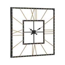 RELOJ PARED NEGRO METAL 80 X 3,50 X 80 CM RELOJ PARED NEGRO METAL 80 X 3,50 X 80 CM