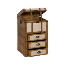 BAÚL BEIGE MADERA / TEJIDO 46 X 36 X 71 CM BAÚL BEIGE MADERA / TEJIDO 46 X 36 X 71 CM