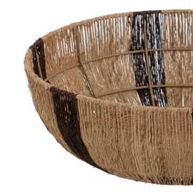 S/3 CESTAS NATURAL-MARRÓN YUTE 42 X 42 X 13 CM