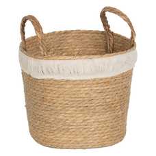 S/3 CESTOS NATURAL-BLANCO 30 X 30 X 24 CM S/3 CESTOS NATURAL-BLANCO 30 X 30 X 24 CM