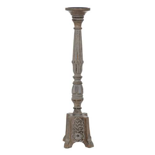 CANDELABRO MADERA-METAL DECORACIÓN 19 X 19 X 68,50 CM