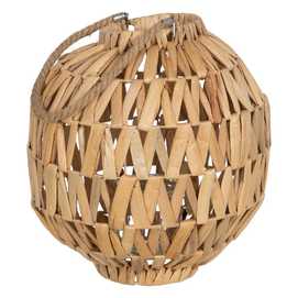 FAROL PORTAVELAS NATURAL JACINTO DE AGUA 34 X 34 X 36 CM