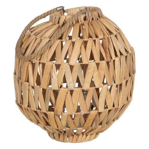 FAROL PORTAVELAS NATURAL JACINTO DE AGUA 34 X 34 X 36 CM